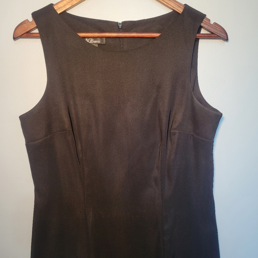 ABG Black Sleeveless Sheath Dress Womens Size 8 Fully Lined - Picture 2 of 10